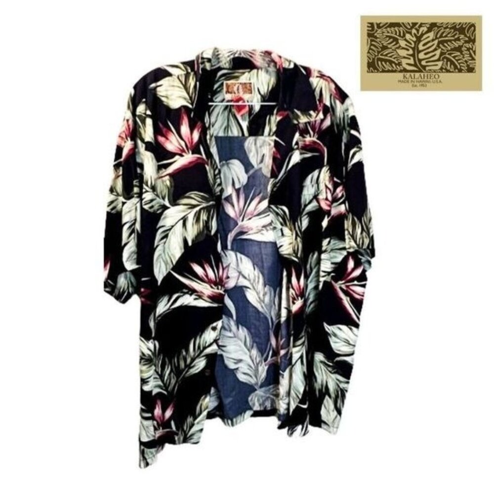 KALAHEO Men's Short Sleeve Hawaiian Shirt Casual‎ Button Down Aloha Shirt